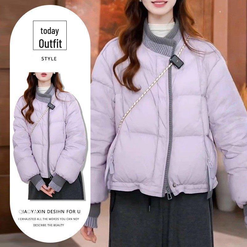 

2025 Women s Japanese Style Patchwork Cotton Jacket – Warm, Versatile, Thickened Winter Fashion L [suggested for 53-58 kg]