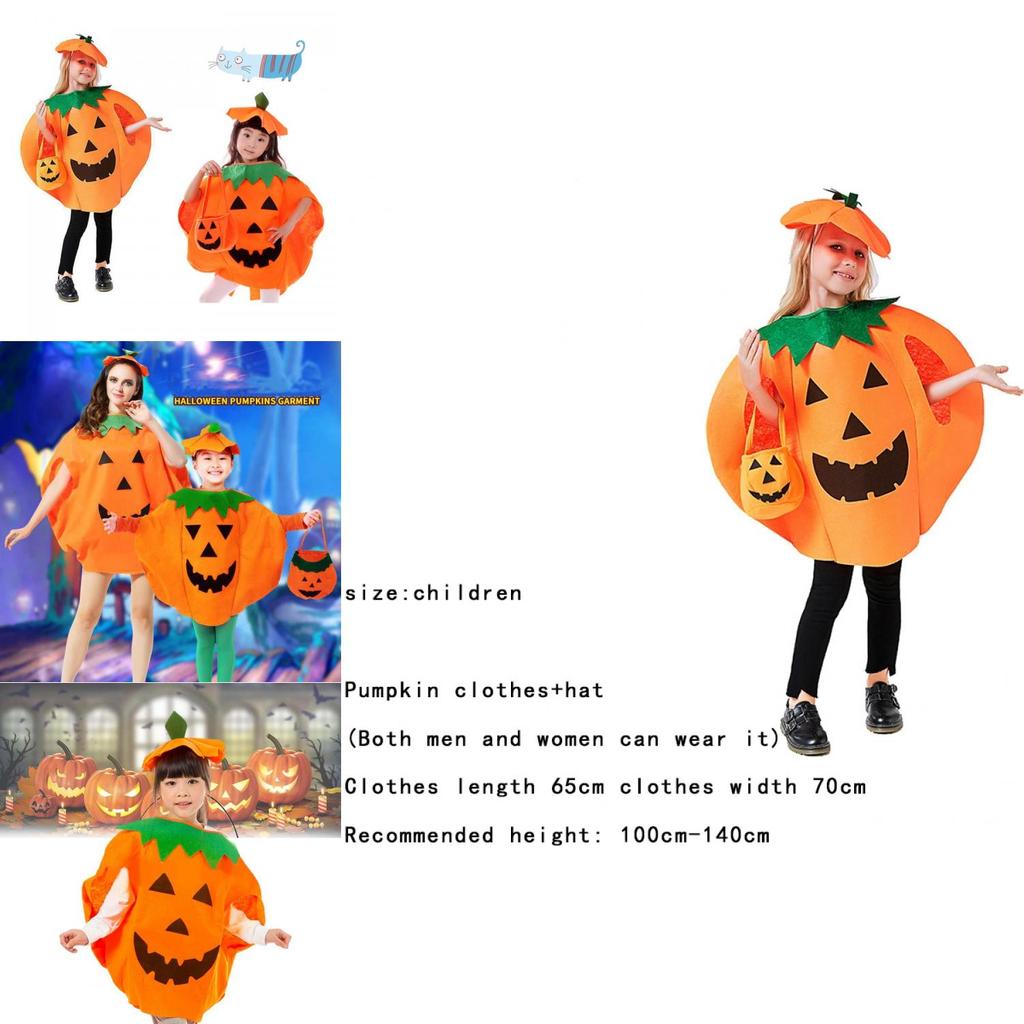 Unique Handmade Pumpkin Costume Set For Halloween And Cosplay