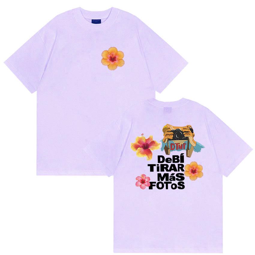 Debi Tirar Mas Fotos Dtmf Bad Bunny Album 2026 Graphic Tshirt Unisexs Women 2026 Summer Fashion Harajuku Pure Cotton T Shirt