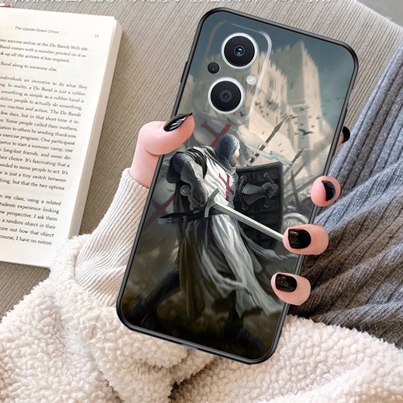 Templar Knight Case For OPPO Reno 11F 11 12 13 F 8T 7 8 10 Pro OPPO Find X8 X6 Pro X3 X5 Lite Cover Fundas