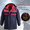 Men's Thick Winter Work Jacket - Wear-Resistant, Anti-Scald, Cotton with Plus Velvet Lining