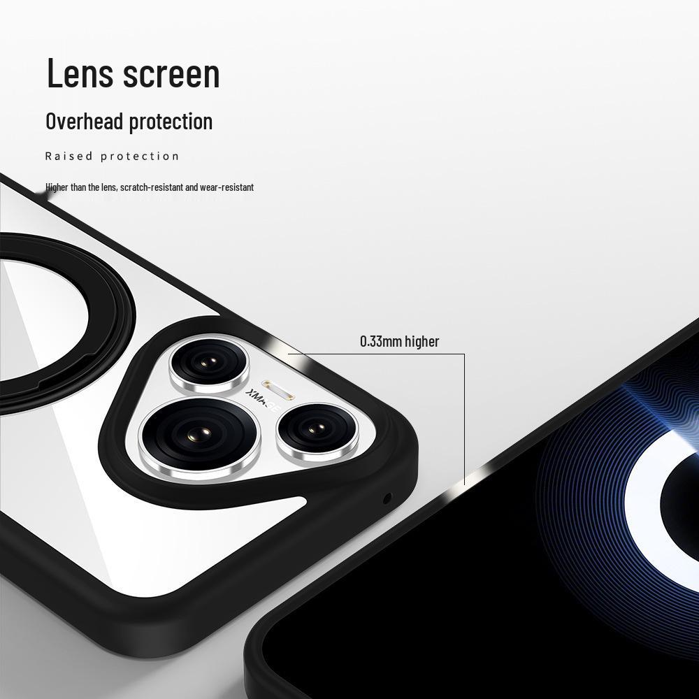 Huawei Pura70 Ultra 360° Drehbarer Magnetischer Handyhülle - Transparent, Sturzsichere Schutzhülle für P70 Pro