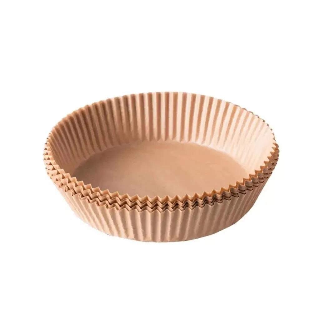 20/50/100Pcs Air Fryer Disposable Paper Air Fryer Accessories Square Oilproof  Liner Non-Stick Mat for Kitchen Oven Baking