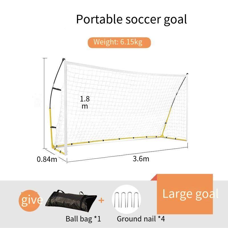 Outdoor Portable Three-a-side Futsal Children Youth Training Soccer Goal Quick Assembly Football Gate