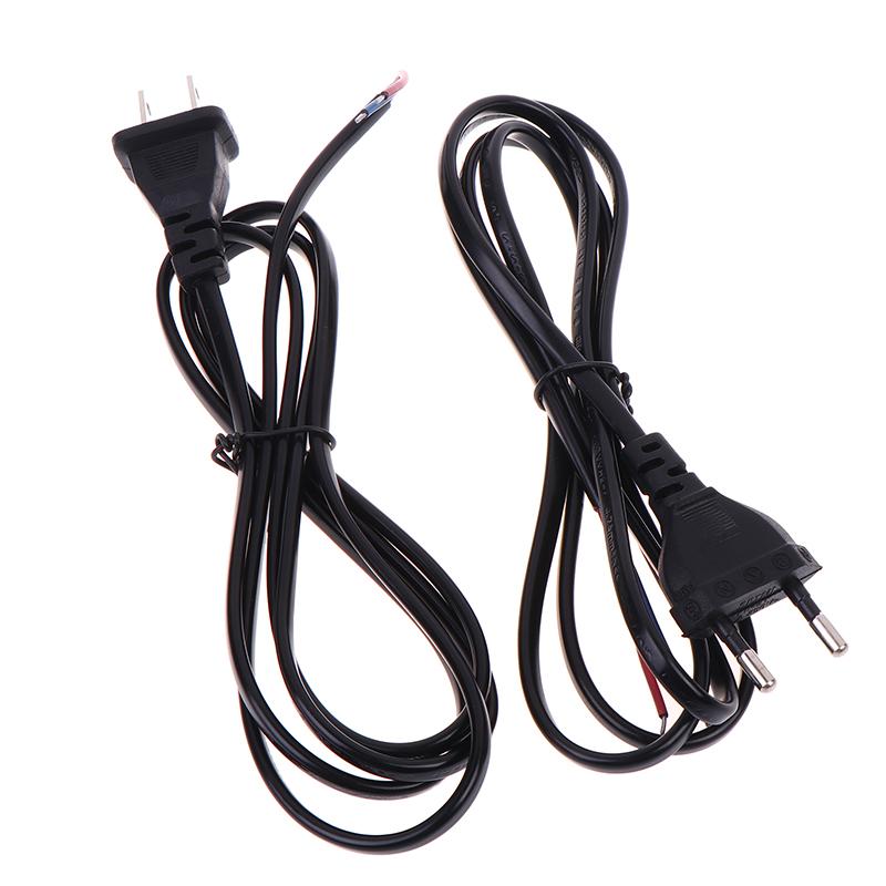 Eu Us Plug Ac Power Extension Cable Power Supply Cord 1.5M*0.75 For Electrical Sockets Outdoor Lamp Bulb Light