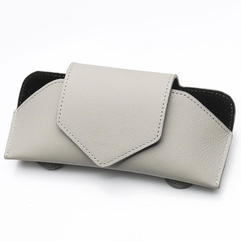 

Чехол для автомобильных очков, авто солнцезащитный козырек, держатель для очков, зажим для солнцезащитных очков, держатель для карт, универсальный многофункциональный автомобильный чехол 1pc-grey