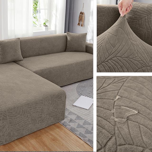 

Водонепроницаемый чехол для дивана, жаккардовый однотонный чехол для дивана, эластичный чехол для гостиной, «все включено», чехол для дивана без подлокотников 2xPillowcase 45x45cm