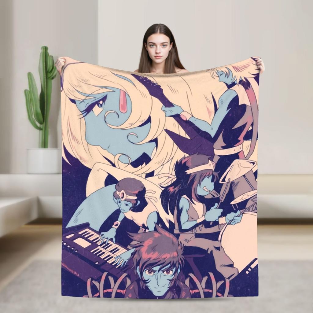 Interstella 5555 Blanket Velvet Summer Portable Lightweight Throw Blanket for Bedding Travel Plush Thin Quilt