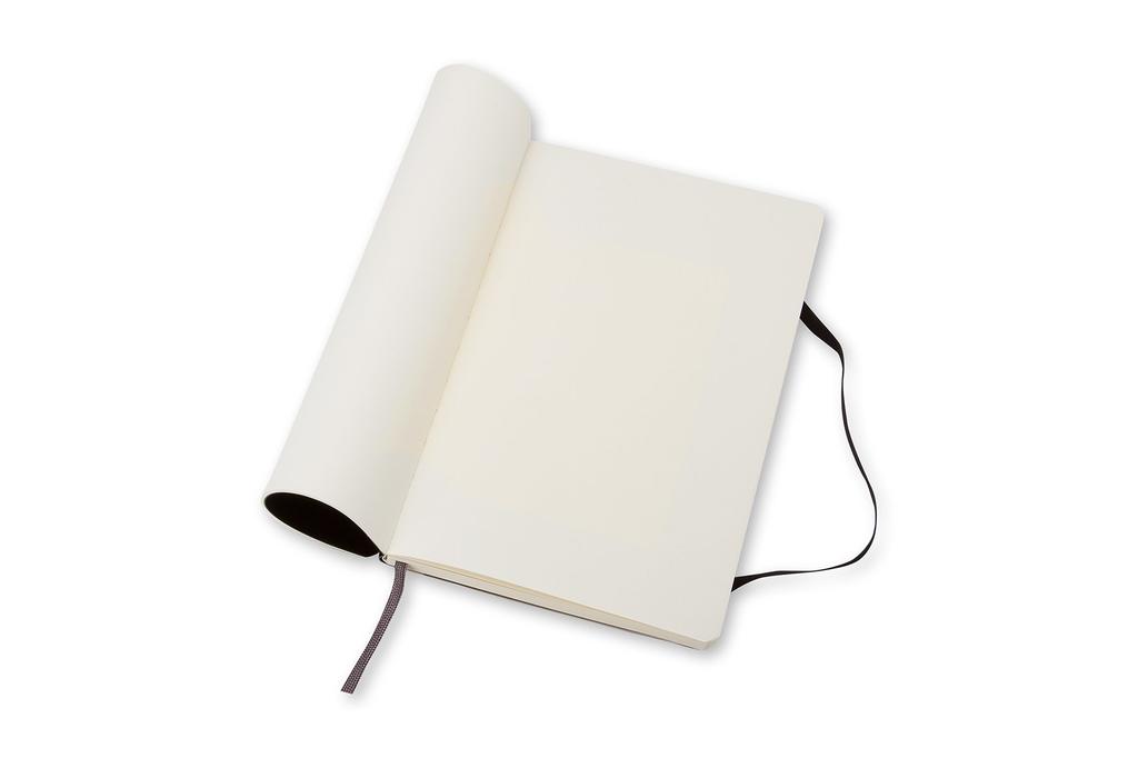 Moleskine Classic Notebook, Soft Cover, Solid Color, Pocket Size (9cm x 14cm), Black, QP613