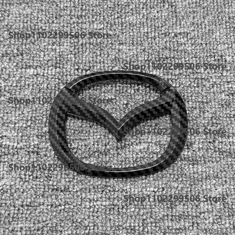 ABS Car Front Trunk Emblem for Mazda MX5 NC ND Logo Steering Wheel Badge 3D Body Replaced Sticker Rear Tail Refitting Decoration