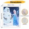 Disney Frozen Snow Queen and Snowman Digital Oil Painting Art Kit Handmade Coloring Painting Home Decor