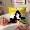 Trendy Magazine CCosmopolitan Cushion Cover Pillowcase Short Plush Invisible Zipper Room Sofa Cushion Cover