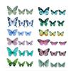 3D Butterfly Wall Decals Removable Colorful Butterfly Wall Stickers DIY Wall Art Murals for Babys Bedroom TV Background Living Room