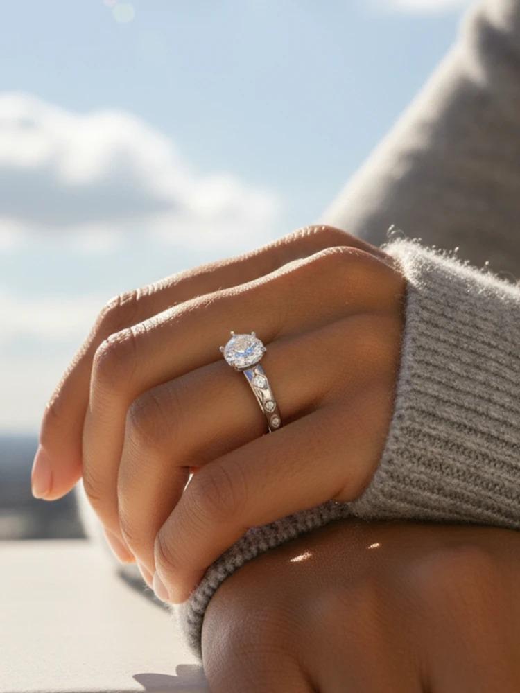 925 Sterling Silver Fashion Personality Oval Zircon Ring For Women Engagement Wedding High Quality Luxury Fine Jewelry