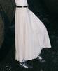 Yusentig Belted Pleated Skirt Ivory Aw4Ms46403