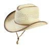 Boho-Stil Strohhut mit breiter Krempe, atmungsaktiger Sonnenschutz für Strand und Reise