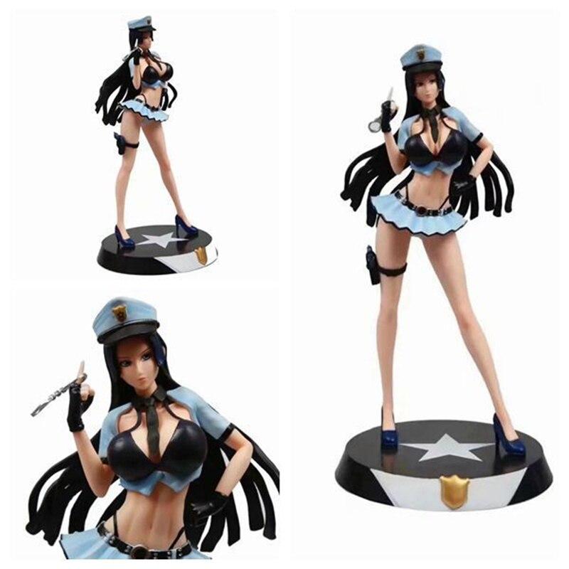 One Piece Boa Hancock Police Uniform  Action Figure Sexy Girls Statue Collection Model Toys Doll Gifts 32cm