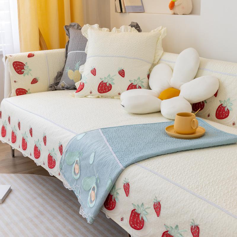 Frisches neues High-End-Anti-Rutsch-Sofakissen, Vier Jahreszeiten, universell einsetzbar, modern, einfach, rutschfest, Bezug, Bezug, Stoff, Sitzkissen