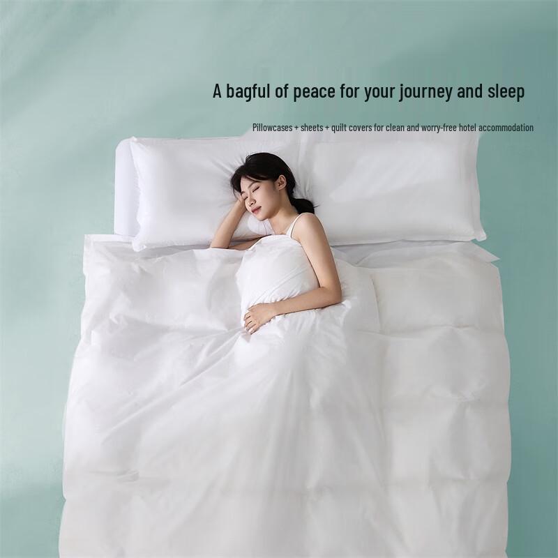 Mercury Home Textiles Antibacterial Disposable Travel Bedding Set