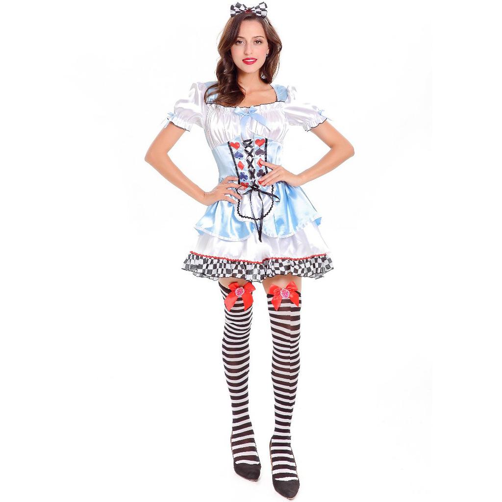 Halloween Aice oita Wonderland Alice Maid Maid Peach Heart Queen Party Costume