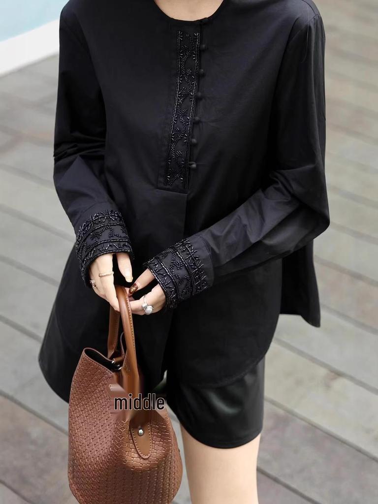 2026 Early Spring Women's Round Neck Japanese Linen Loose Pullover Top