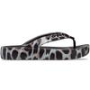 Crocs Classic Cloud Flip Flops Women Footwear Black Leopard-Print 207845-0CU