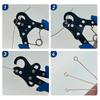 1.5/2.25/3mm Wire Round Nose Winding C Ring Pliers Wire Rolling Pliers for Jewelry Making Tool Eye Head Pins Pendant Making