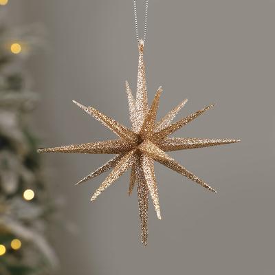 Weihnachtsbaum Stern Anhänger Weihnachtsbaum Transparent Gold Stern Hängende Ornamente 2025 Weihnachtsdekoration Für Zuhause Neujahrsgeschenke