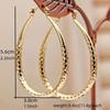 Able Oval Gold And Silver Large Hoop Earrings Are Suitable For Women To Wear As Gifts At Banquets Or Festivals