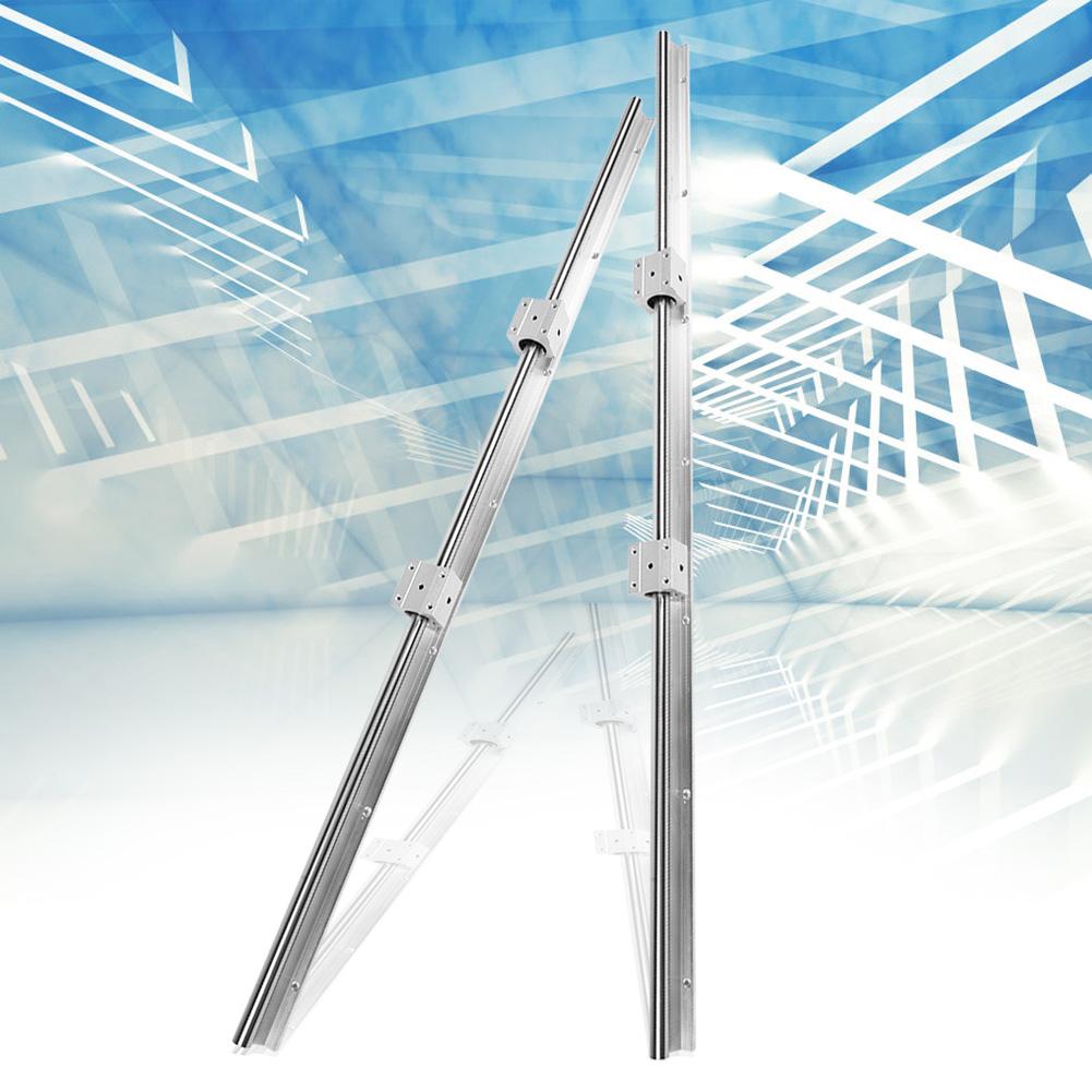 2pcs SBR16 1000mm Linear Slide Rail Shaft   4pcs SBR16UU Baring Slide Block