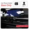 Base Supporto Per Volkswagen Golf 8 MK8 2021-2023 Supporto Telefono Auto Staffa Fissa Speciale 17mm Non Ostruisce Uscita Aria Accessori