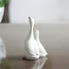 Duck Ornament Portable Lovely Nice-looking Duck Ornament Resin Artificial Garden Sculpture for Home