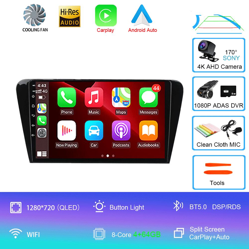 Pentru Volkswagen Skoda Octavia 3 A7 2013-2018 auto radio multimedia player video navigație GPS 4G Carplay 2 DIN Android 14