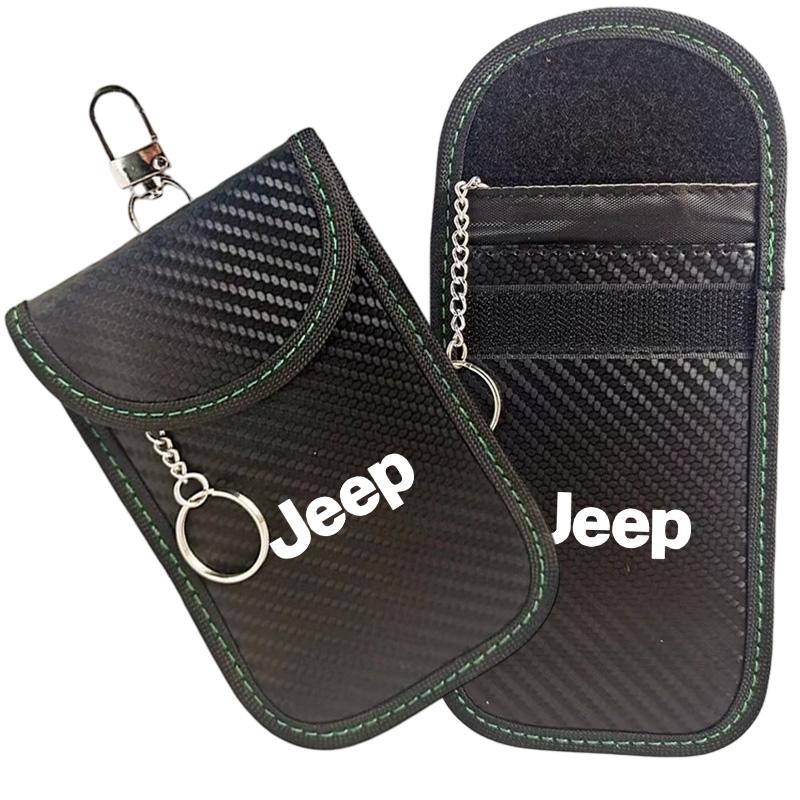 wert-gijn-Car Key Pouch Signal-blocking Faraday Bag Key Case Anti-theft Car Key Storage Organizer For Jeep Cherokee Renegade JK Renegade120000