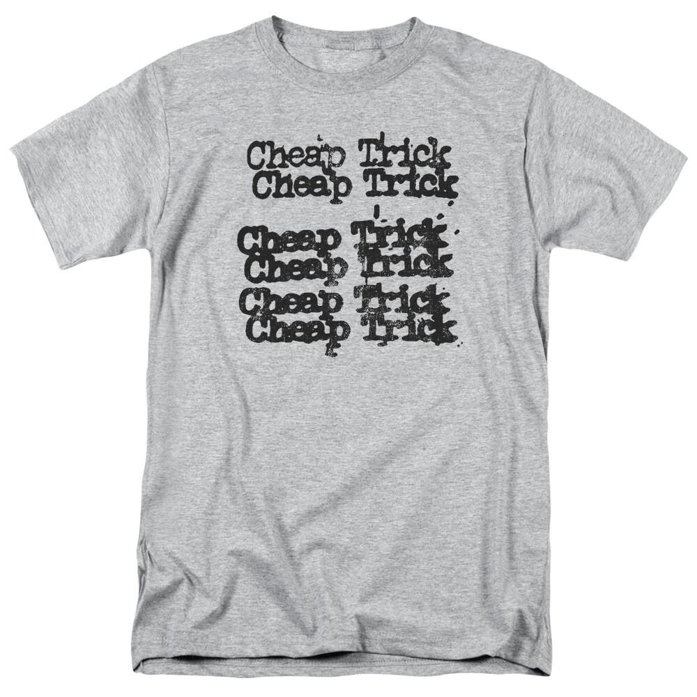26 Cheap Trick Cheap Trick Logo T Shirt Mens Licensed 80s Band Tee Sport Gray Unisex T-Shirt XXXL
