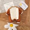 Newborn Fleece Romper - Quilted Cotton Bear Suit for Autumn/Winter