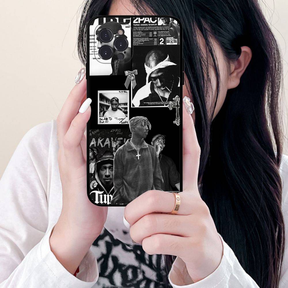 American Rapper T-Tupac S-Shakur Phone Case For Iphone 17 Air 16 15 14 13 12 11 Pro Max 16 15 14 Plus TPU Soft Case