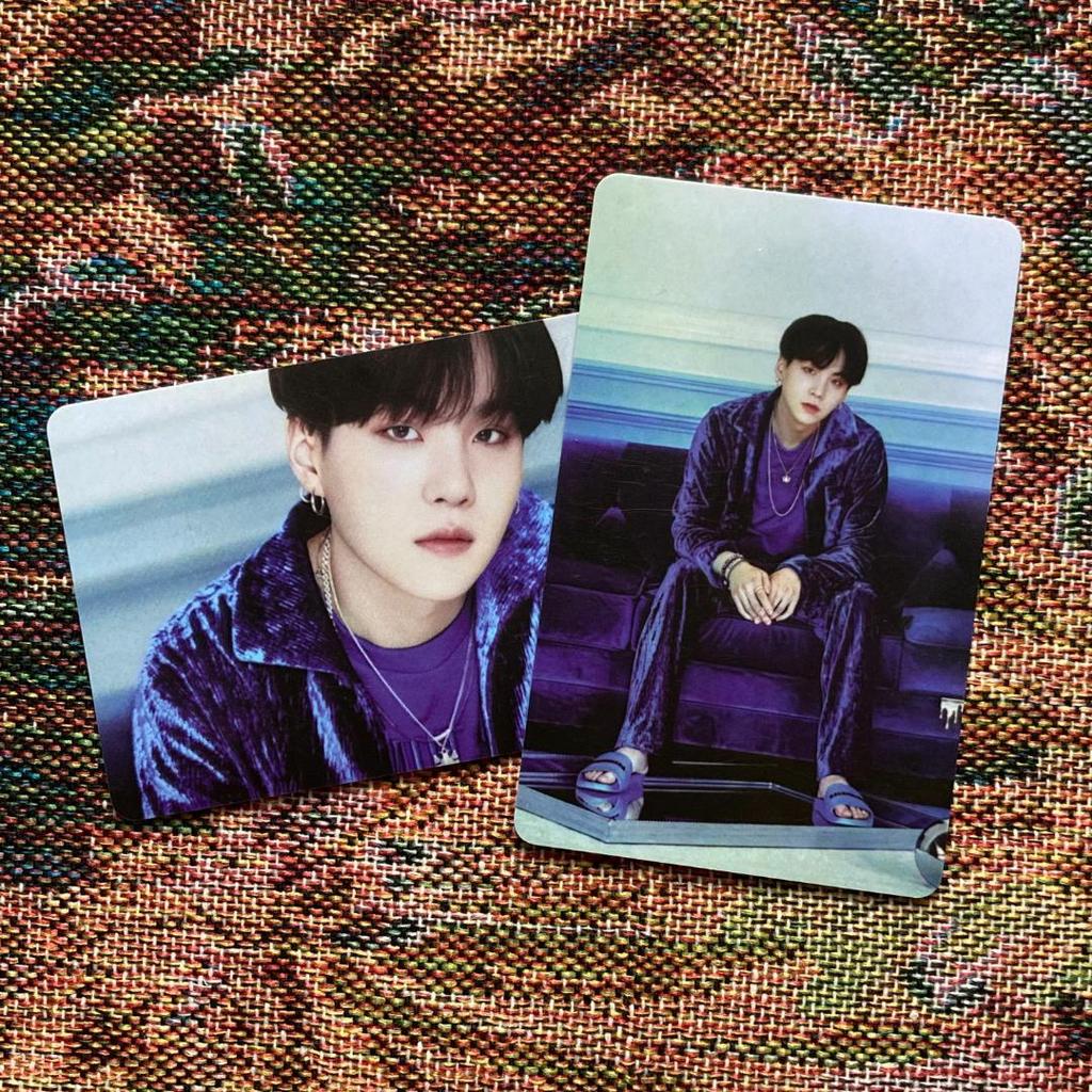 [USED] BTS Yoongi BE Unreleased Lucky Drop Trading Cards (2 Pieces)