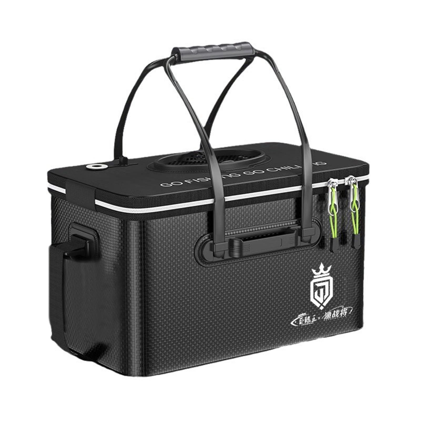 Portable Fishing Bucket Live Fish Container Live Fish Bait Bucket for Storing Live Fish and Fresh Fish Bait