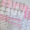 80Pcs/Set Fabric Handmade Accessory Set Colorful Material Pack Set  Pain Bag Decoration Kit