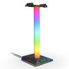 Lanxinda EB05 Gaming Headset Stand with RGB Lighting Dual USB and Type-C Ports Touch Control Holiday Lights ABS Material