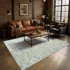 Tapis en cuir naturel recyclé gris argent 160x230