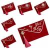 Best Wishes New Year Blessing Bag Multiple Patterns HongBao New Trendy Red Money Packet  Birthday