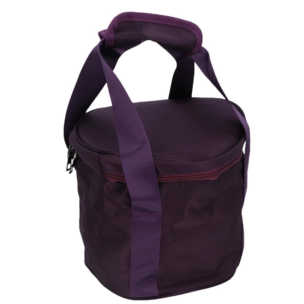8 Inch Crystal Bowl Bag Purple Well Cushioning Thickened Music Bowl Carry Case with Inner Lining