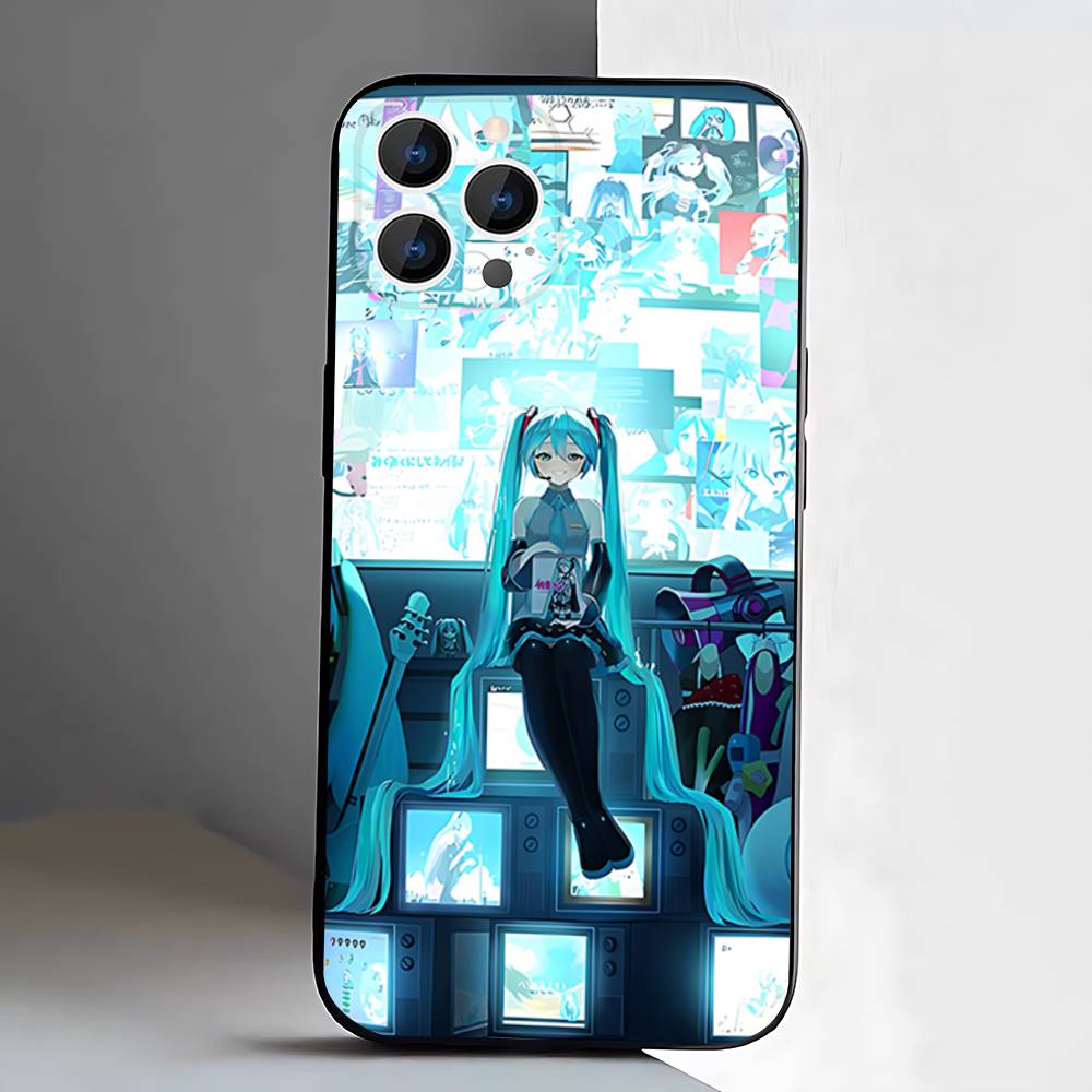 Anime M-MIKU For iPhone 12,16,13,14,15,17,11,Pro,Max,Plus,E,Air,Mini TPU Soft to Skin-friendly phone case