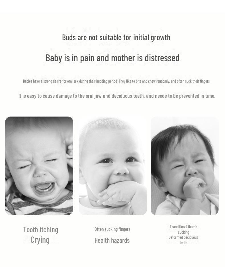 Silicone Baby Teething Stick - Anti-Sucking Chew Toy for 0-1 Year Olds