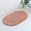 Extra silná absorpční koupelnová předložka z mikrovlákna, protiskluzová, oválná, na podlahu, do předsíně koupelny, ložnice, moderní plyšový koberec