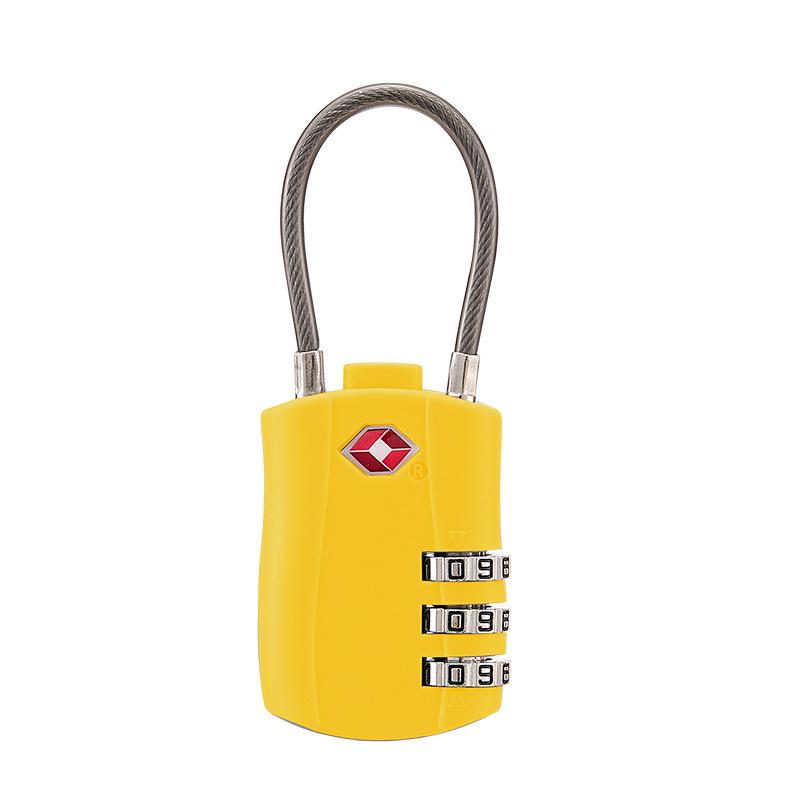 3-Digit TSA Approved Padlock for Luggage, Backpack, Drawer, and Storage