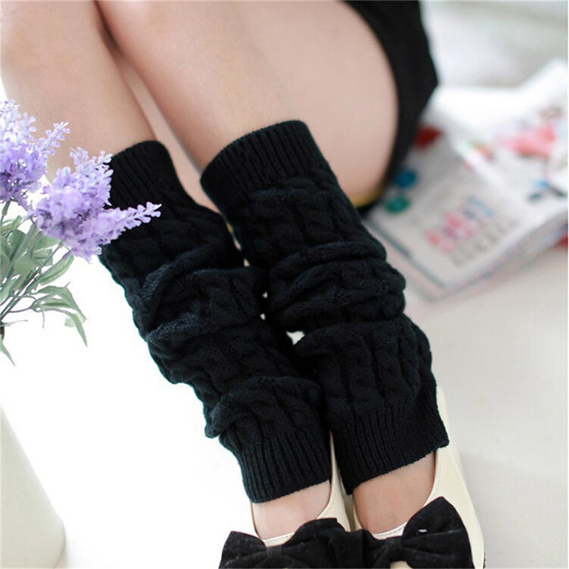 Womens Winter Knit Crochet Knitted Leg Warmers Legging Boot Cover