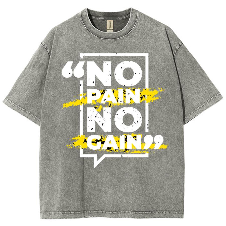 Summer Women's Washed T-Shirt NO Letter Graffiti Print Casual Design Sense Short Sleeve Unisex Oversized Tees